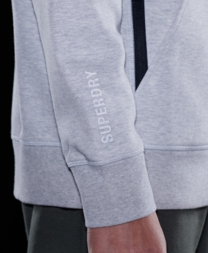 Code Tech Zip Hood cadet grey marl