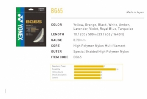 BG65 wit (besnaring 1 racket) white