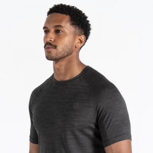 Persist Tee Black Marl-68R