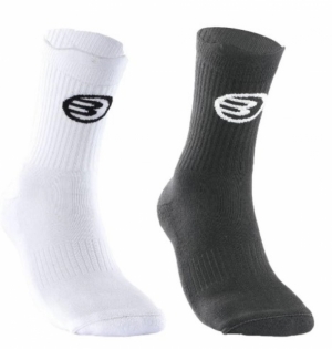 Sock Bullpadel BP2412 (2-pack) white-black