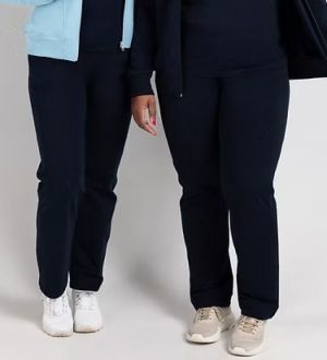Woman straight hem pant 001 navy